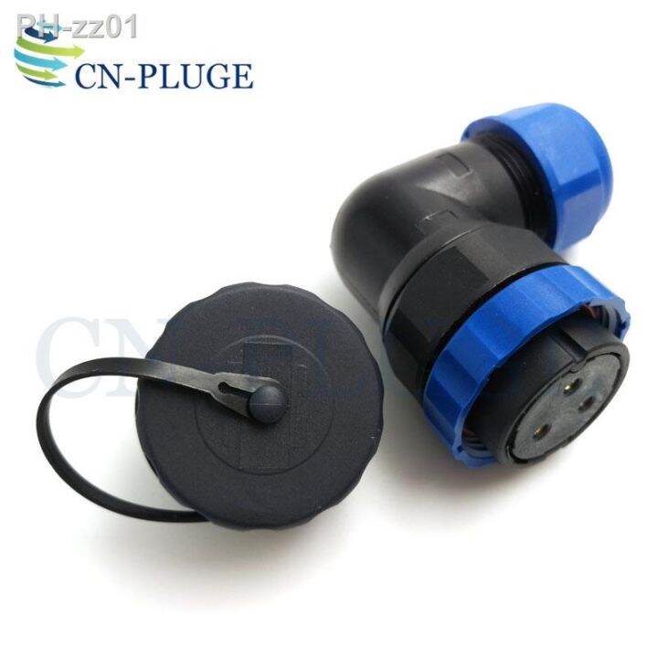 sp28-type-3-pin-waterproof-aviation-connector-28mm-elbow-nut-cable-connector-male-socket-female-plug-ip68