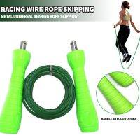 [A SELL Hot Sale] Mayitr 1PcWireRope เชือกกระโดดแบบปรับได้พร้อม Sweat Proofhandlesbaring Skipping Device