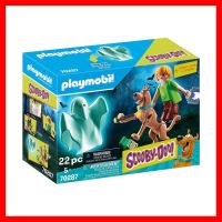 สินค้าขายดี!!! Playmobil 70287 SCOOBY-DOO! Scooby &amp; Shaggy with Ghost สคูบี้ดู! สคูบี้และแช็คกี้กับผีผ้าคลุม #ของเล่น โมเดล ทะเล ของเล่น ของขวัญ ของสะสม รถ หุ่นยนต์ ตุ๊กตา สวนน้ำ สระน้ำ ฟิกเกอร์ Model