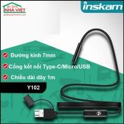 Camera nội soi kèm phụ kiện móc nhặt đồ Inskam Y102 Type-C Micro USB