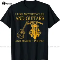 Like Motorcycles And Guitars Maybe 3 People T Shirt T Shirt Size S5Xl Mens Tshirt