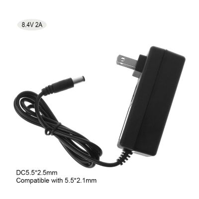 เครื่องชาร์จแบตเตอรี่8.4V DC 2A ลิเธียมอัจฉริยะ Li-On Power Adapter EU US Plug Transformer Full Stop โดยอัตโนมัติ