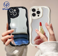 เคส UPaitou สำหรับ Redmi 12 12C A1 10C 10 10A 9 9A 9C 9T Note 12 12S 11S 10S 11 10 9S 9 Pro Xiaomi Poco X3 X3NFC X3Pro 12 11 Lite สีทึบหยักกระจกที่เรียบง่ายฝาครอบป้องกันเนื้อนิ่ม TPU เคสโทรศัพท์ปิดขอบโค้ง