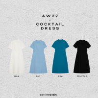 DOTLINEPLAIN / COCKTAIL DRESS - 4 COLORS