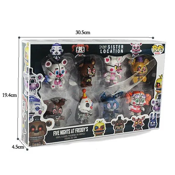 8pcs/Set Fnaf Anime Five Nights At Freddy'S Character Toy Action Figure  Kids Gift - Corre Que Ta Baratinho