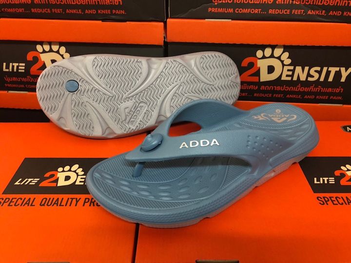 adda-2density-รองเท้าแตะ-รองเท้าลำลอง-สำหรับผู้ชาย-รองเท้าแบบหนีบ-รองเท้าพื้นนุ่ม-รุ่น-5td54m1-เบอร์-7-9