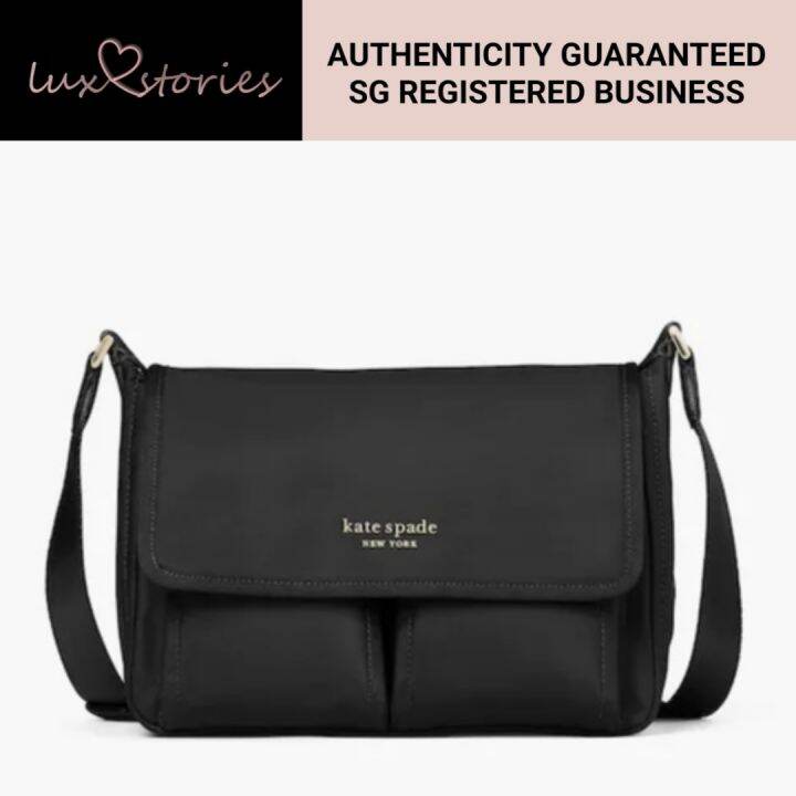 Pre Order Kate Spade The Little Better Sam Nylon Medium Messenger Bag K5051 Lazada Singapore 6967