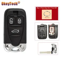 Okeytech ปลอกหุ้มกุญแจรถอัจฉริยะสำหรับอัลฟ่าโรมิโอ159 Brera156สไปเดอร์3กุญแจรีโมทปุ่มอุปกรณ์ตกแต่งรถยนต์ใบมีดแบบไม่ตัด