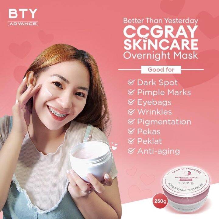 BTY CCGRAY SKINCARE OVERNIGHT MASK CREAM 250g | Lazada PH