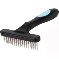 【jw】﹉ Dog Short Thick Hair Fur Removal Grooming Rake Comb Row of Pins Cleaning Tools