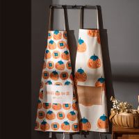 The kitchen apron creative Chinese elements separated oil fashion cotton and linen apron female baking apron