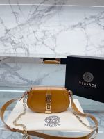 VERSACE หรูหรากระเป๋าสะพายของผู้หญิงออกแบบ C Rossbody กระเป๋าสะพายกระเป๋าถือผู้หญิงคลัทช์กระเป๋าเดินทาง