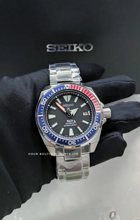 Seiko Prospex PADI Samurai Men's Automatic Divers Watch SRPF09 SRPF09K1 |  Lazada Singapore