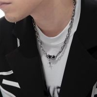 CEEDMAX เรียบหรู สำหรับผู้ใหญ่ คริสตัล พังค์ Hiphop Choker กระดูกไหปลาร้าเกาหลี สร้อยคอผู้หญิง สร้อยคอผู้ชาย จี้รูปดาว