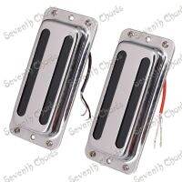 A Set 2 Pcs 6 String Guitar Pickup Humbucker with Brass cover - Chrome (GDSY-SXQ-215)