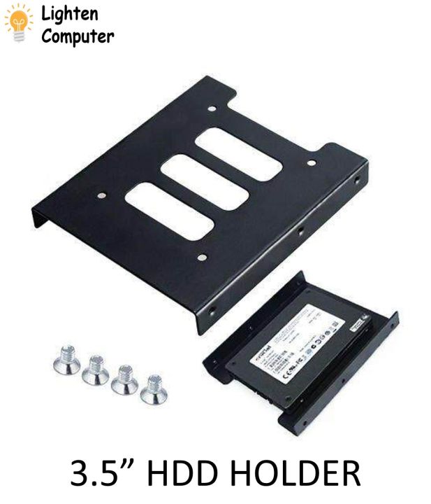 udeladt Sund og rask tidligere 2.5" SSD HDD Metal Mounting Bracket to 3.5" Hard Drive Holder for PC |  Lazada