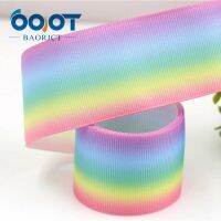 1-1/2" Wide 38mm Rainbow gradient Printed Grosgrain Ribbon 10 Yards DIY For Hair Bows &amp; Crafts Wedding Birthday Party decoration Gift Wrapping  Bags