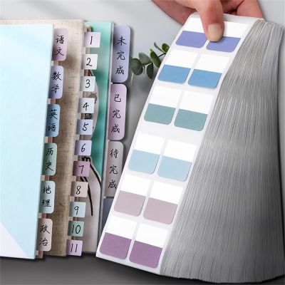 【CW】 10sheets Morandi Color Stickers Adhesive Categorized Label Tag Paper Diary Agenda Planner Writable Sticker