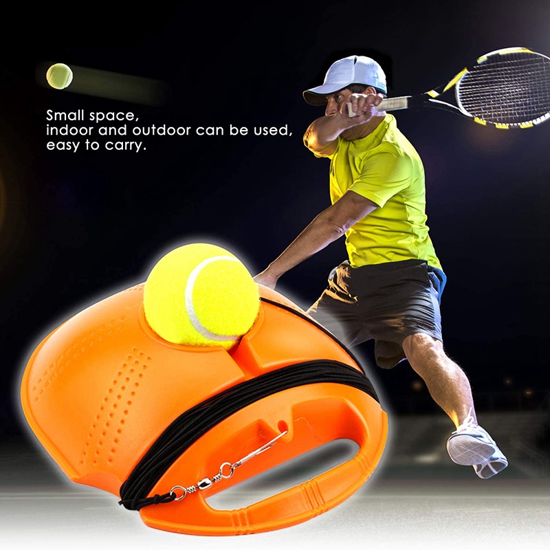 Great Practice Equipment ADVANTAGE-YOU Tennis Trainer Rebound with 4 Balls & String 