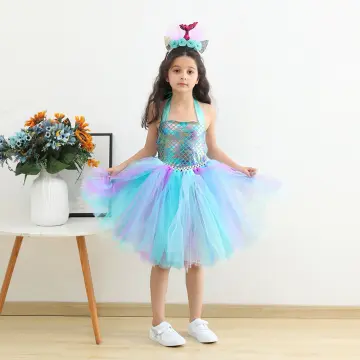 Vaiana Costume, Girl's Tutu Dress in Soft Tulle, Cartoon Dress -   Singapore