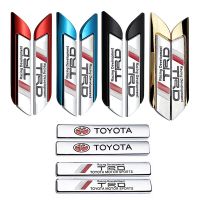 NEW 2pcs TRD Sport Metal Car Side Sticker Rear Emblem Badge Decal for Toyota Prius Land Cruiser Vios