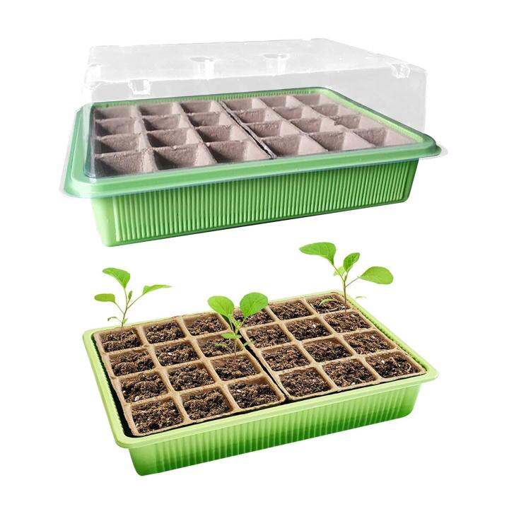 XJK NONTOXIC Germination Tray Set 24grid Pulp Paper Germination Cell