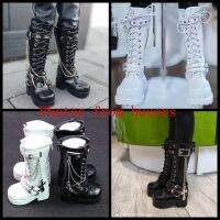 70cm 1/3 1/4 Woman Man Boy Girl SD AOD DOD BJD MSD Dollfie Synthetic Leather PU Shoes Black White Boots YG020