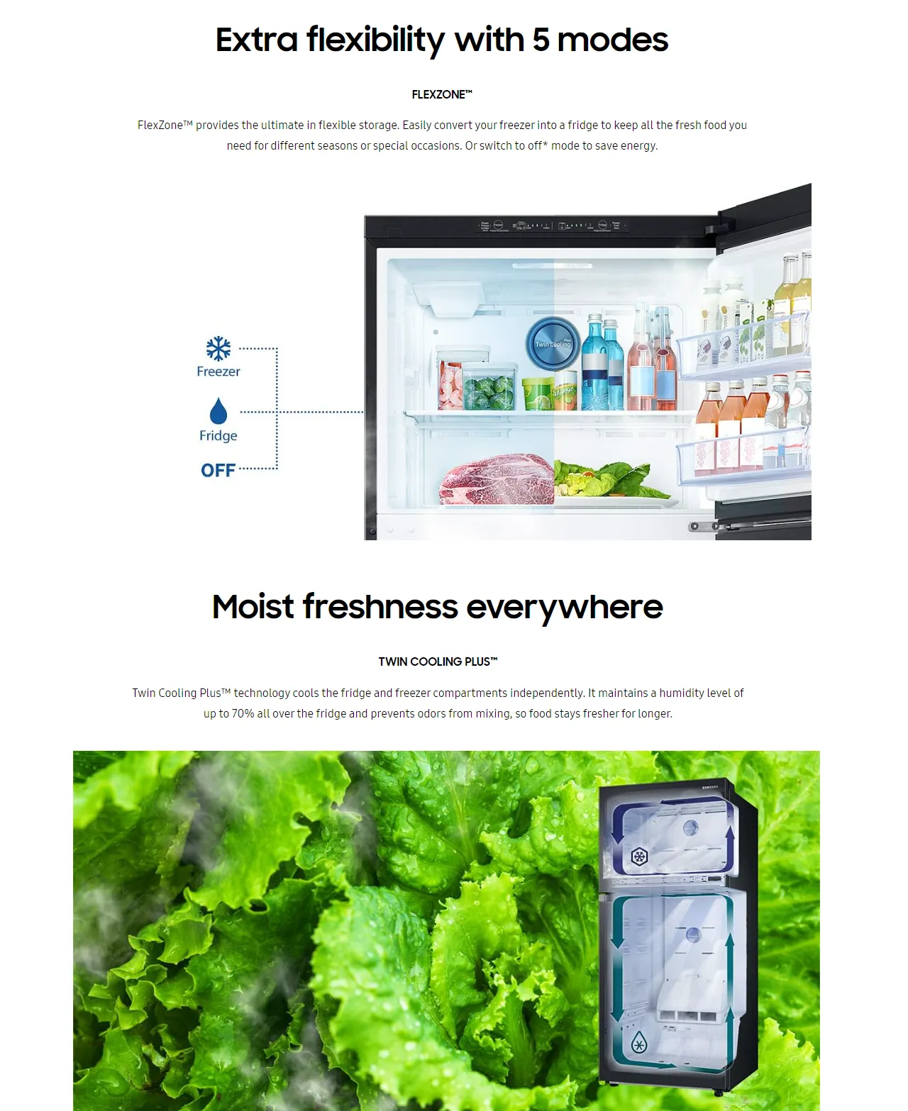 SAMSUNG 670L Top Mount Freezer Refrigerator With Twin Cooling Plus