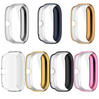 Cover Shell For Huami AMAZFIT GTS 4 MINI Screen Protector Plating TPU Scratch-Resist Full Case Frame Protective Wires  Leads Adapters