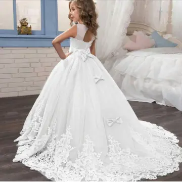 2020 Summer Flower Girl Wedding Dress Teenage Children Formal Evening Party  Long Dress Kids Dresses For Girls Princess Ball Gown