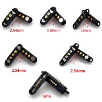 1Pair waterproof DC Magnetic Pogo Pin Connector 2 Positions Pitch 2.54mm 2.80mm Spring Loaded Pogopin Male Female Contact Strip