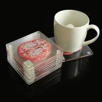 chenhuifang Organ Specimen Coasters Set Drinks Table Coaster Slices Glass Drunk Scientists