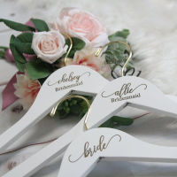 Personalized Engraved Wedding Hanger,Wedding Clothes Hanger, Dress Hanger,Name Bridal Party Gifts, Bridesmaid Hanger Cut