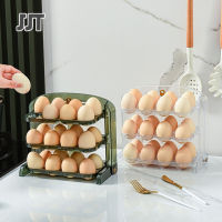 JJT ลิ้นชักเก็บไข่ไก่ ลิ้นชักเก็บของ ที่เก็บไข่ กล่องเก็บไข่ ตู้เย็นเก็บไข่ ใช้ได้กับตู้เย็นทั่วๆไป 1ชุดใส่ไข่ได้ 24 ฟอง ใน1ชุด มี3ชั้น กล่องเก็บไข่ ถาดไข่ กล่องไข่