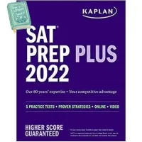 Happiness is the key to success. ! หนังสือ SAT Prep Plus 2022: 5 Practice Tests + Proven Strategies + Online + Video (Kaplan Test Pre