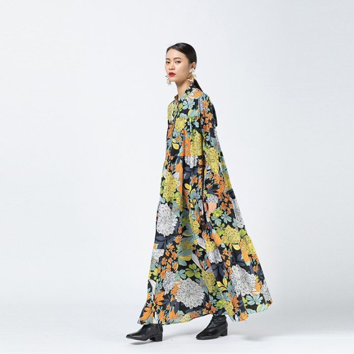 xitao-vintage-floral-print-maxi-dresses-women-long-sleeve-dress