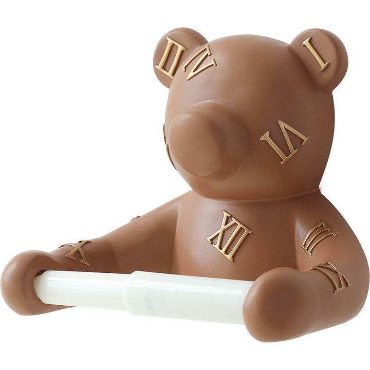 little-bear-wall-hanging-roll-paper-towel-rack-no-hole-bathroom-storage-rack-toilet-toilet-paper-rack