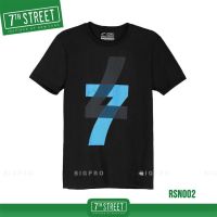 7th Street เสื้อยืด แนวสตรีท รุ่น เลข7 (ดำ) RSN002 (ของแท้)