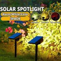 ✼ஐ 1/2/3Pcs Solar Powered 7LED Lamp Adjustable Solar Spotlight In-Ground IP65 Waterproof Landscape Wall Light Outdoor Lighting