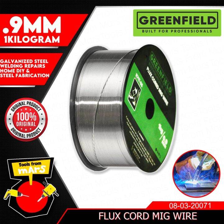 GREENFIELD Metal FluxCored Flux Cored Wire [1KG] For Migweld Welding