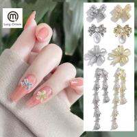 SANYIYANG Sparkly หรูหรา Flatback เครื่องประดับเล็บ เครื่องประดับเล็บ เครื่องเจาะเล็บคริสตัล โบว์เล็บพลอยเทียม เสน่ห์เล็บพู่ ดอกไม้เล็บอัญมณี