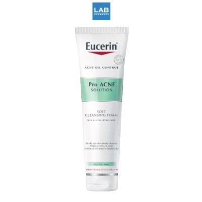 Eucerin Pro Acne Solution Soft Cleansing Foam 150 ml. - โฟมล้างหน้าสำหรับคนเป็นสิว ช่วยปัญหาสิว