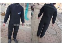 [COD] Thickened 8MM full dry wetsuit conjoined to keep warm with water shoes wear-resistant super thick cold suit