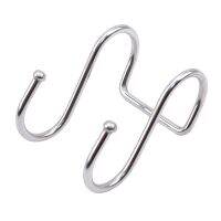 Silver Stainless Steel Kitchen s Type Wall Double End Hook Up Is Convenient To Save Space Convenient Kitchen Utensils