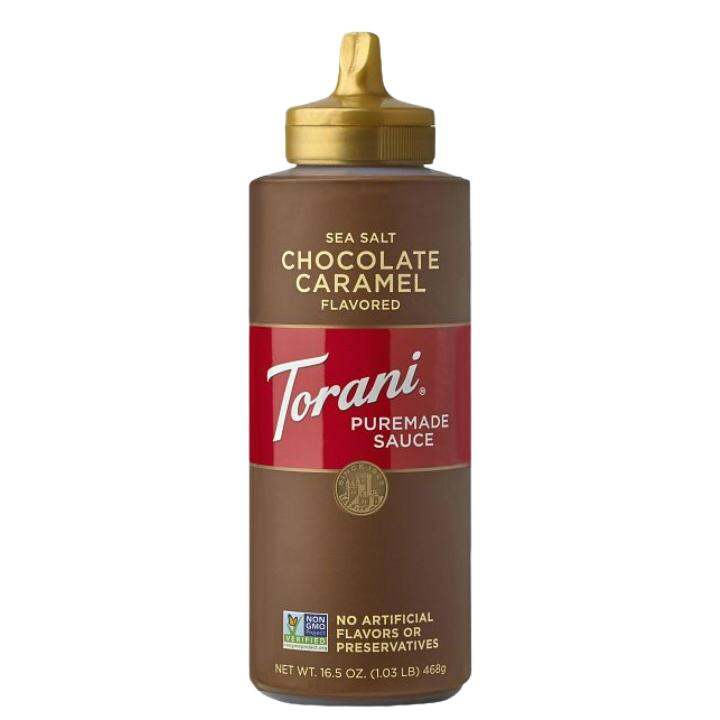 Torani Sea Salt Chocolate Caramel Puremade Sauce 16.5oz (468g) Lazada PH