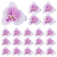 Lot of 20pcs 9cm Butterfly Flower Artificial Flower Head Decor for Wedding Barrette Accessory