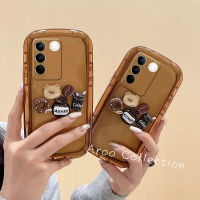 เคสโทรศัพท์ Phone Case เคส VIVO V27e V27 V25e V25 X90 X80 X70 Pro V23 V23e V21e V21 4G 5G Hot Deals น่ารักกาแฟการ์ตูนเคสเลนส์ป้องกันนุ่มกันกระแทกขายดีที่สุด2023