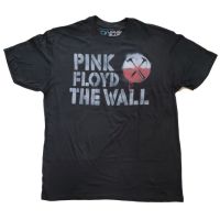 เสื้อยืดโอเวอร์ไซส์เสื้อยืด Rolling Stones เสื้อวง PINK FLOYD THE WALL ป้า 50/50 ผ้านิ่มมากๆ .+++++++มือหนึ่ง+++++++S-3  W76M