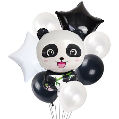 Cute animal giant panda aluminum foil balloon forest party birthday party decoration globos baby shower childrens day gift Balloons
