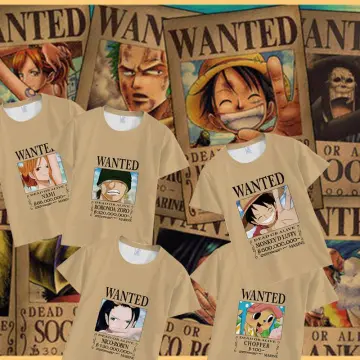 2023 New Boys Luffy Zoro One Piece T-shirt Sanji Nami Summer Tees ACE Model  Clothes Tops Collection Birthday Gift for Boy - AliExpress